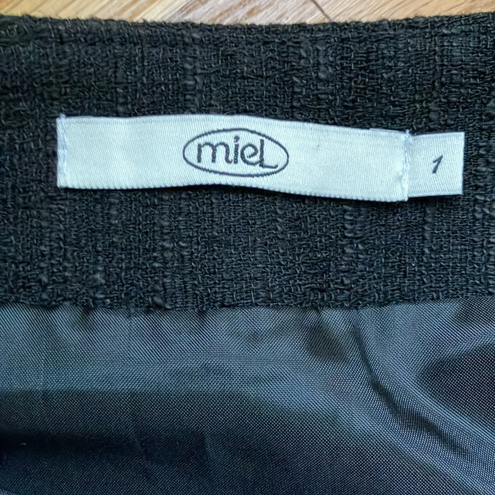 Miel A-line Pleated Mini Skirt Black Size 1 /US 0 - Picture 7 of 12